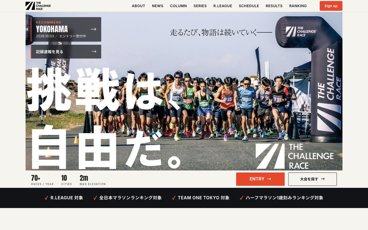 THE CHALLENGE RACE トップページ